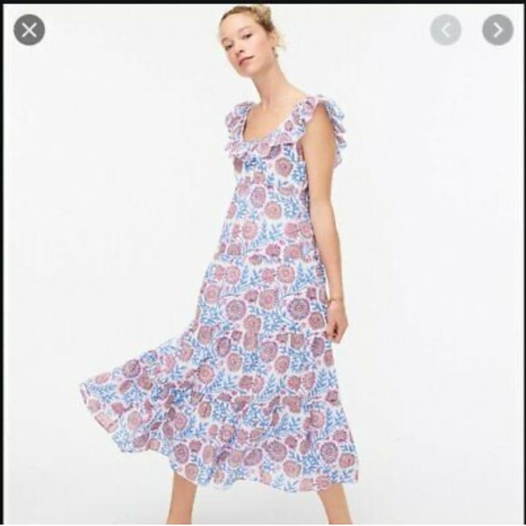 J. Crew floral block print dress - Picture 2 of 6